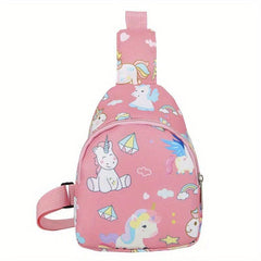 Kids Cartoon Animal Shoulder Bag Chest Bag With Coin Purse