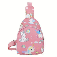 Kids Cartoon Animal Shoulder Bag Chest Bag With Coin Purse