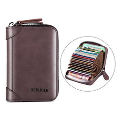 Anti Magnetic Anti theft Brush Large Capacity High end Wallet