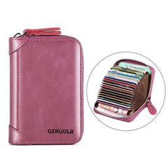 Anti Magnetic Anti theft Brush Large Capacity High end Wallet