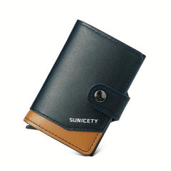 RFID Blocking Card Holder Aluminum Alloy Pop-up Credit Card Holder
