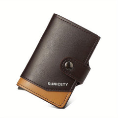 RFID Blocking Card Holder Aluminum Alloy Pop-up Credit Card Holder