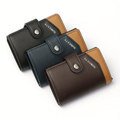 RFID Blocking Card Holder Aluminum Alloy Pop-up Credit Card Holder