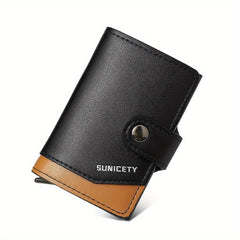 RFID Blocking Card Holder Aluminum Alloy Pop-up Credit Card Holder