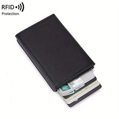 Men's RFID Blocking Card Holder Zipper Coin Purse