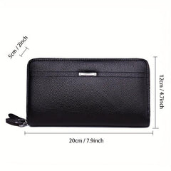 Men's Business Clutch Bag Zipper Card Holder