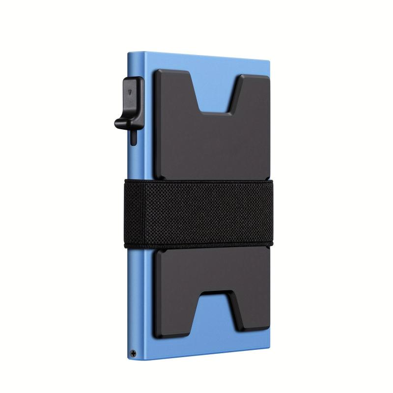 RFID Blocking Card Holder Auto Pop-up Aluminum Alloy 12 Card Slots