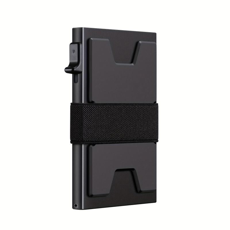 RFID Blocking Card Holder Auto Pop-up Aluminum Alloy 12 Card Slots