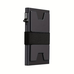 RFID Blocking Card Holder Auto Pop-up Aluminum Alloy 12 Card Slots