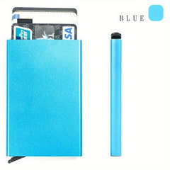 Anti Theft ID Credit Card Holder Aluminium Metal Wallets Pocket Case