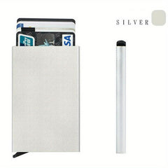 Anti Theft ID Credit Card Holder Aluminium Metal Wallets Pocket Case