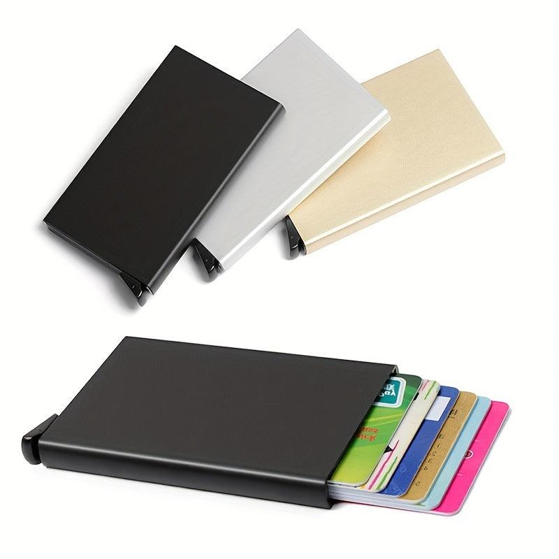 Anti Theft ID Credit Card Holder Aluminium Metal Wallets Pocket Case