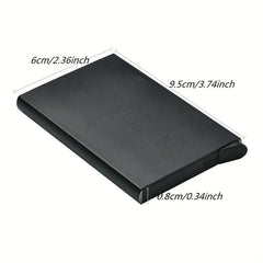 Anti Theft ID Credit Card Holder Aluminium Metal Wallets Pocket Case
