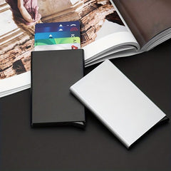 Anti Theft ID Credit Card Holder Aluminium Metal Wallets Pocket Case