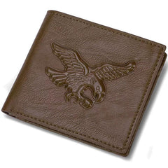 Men's PU Leather Eagle Wallet Card Holder