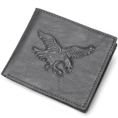Men's PU Leather Eagle Wallet Card Holder