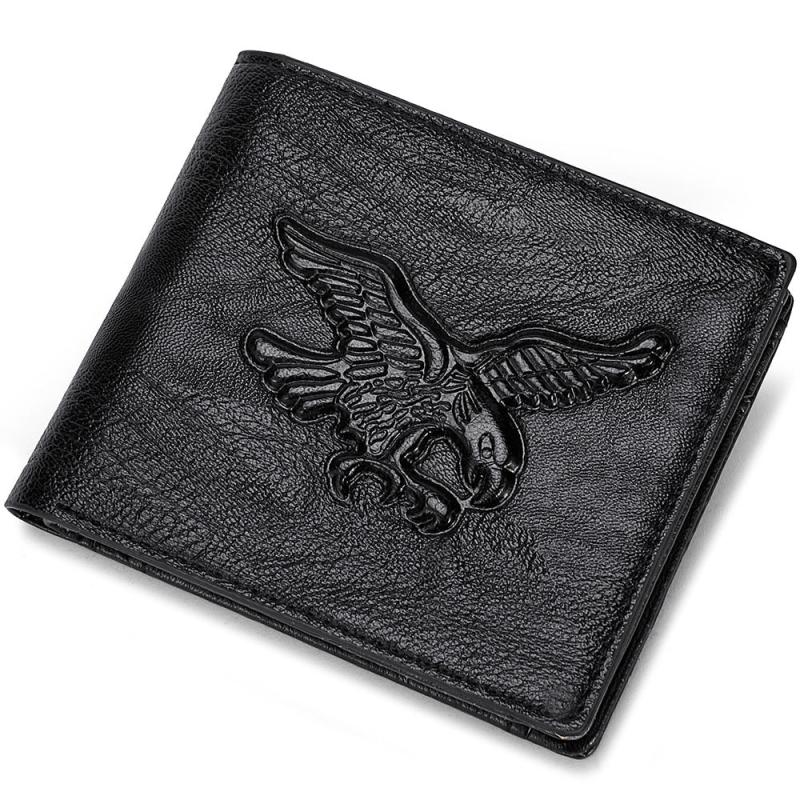 Men's PU Leather Eagle Wallet Card Holder