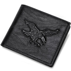 Men's PU Leather Eagle Wallet Card Holder