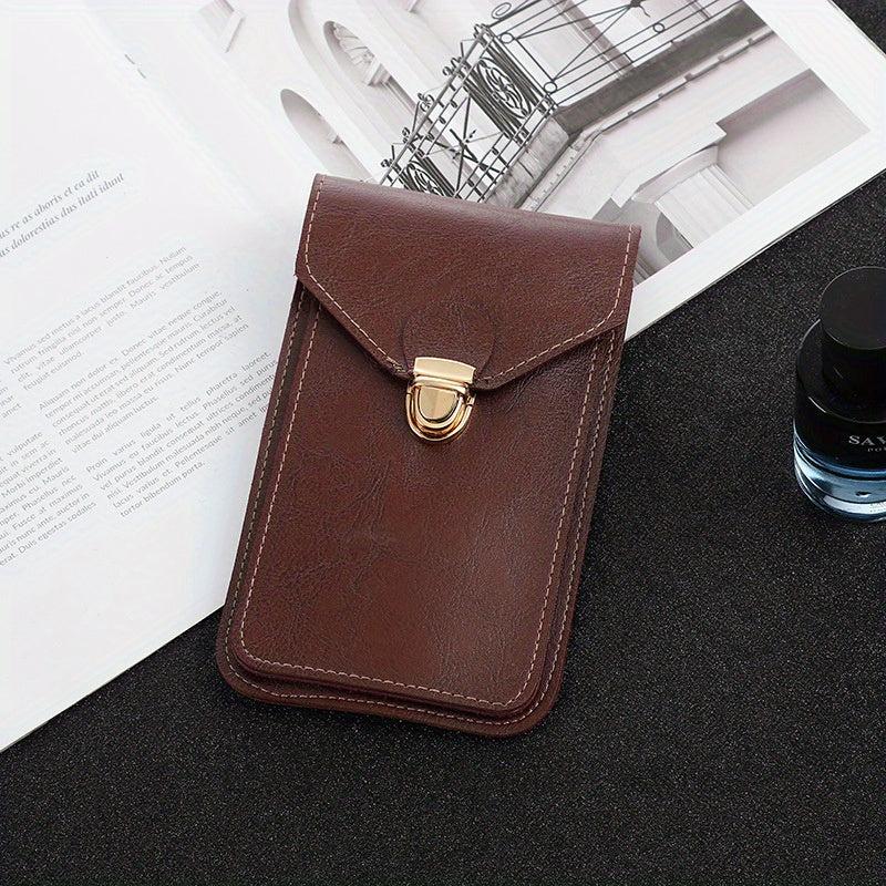 Men's PU Leather Waist Bag Waterproof Casual Phone Bag