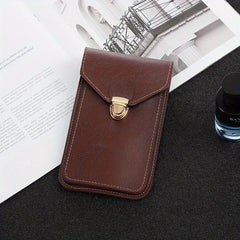 Men's PU Leather Waist Bag Waterproof Casual Phone Bag