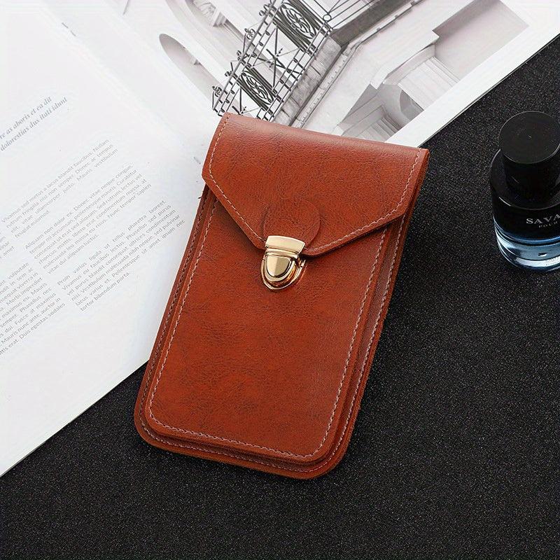 Men's PU Leather Waist Bag Waterproof Casual Phone Bag