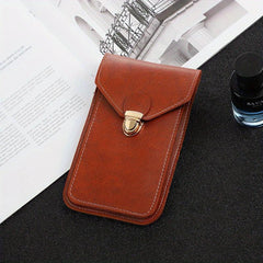 Men's PU Leather Waist Bag Waterproof Casual Phone Bag