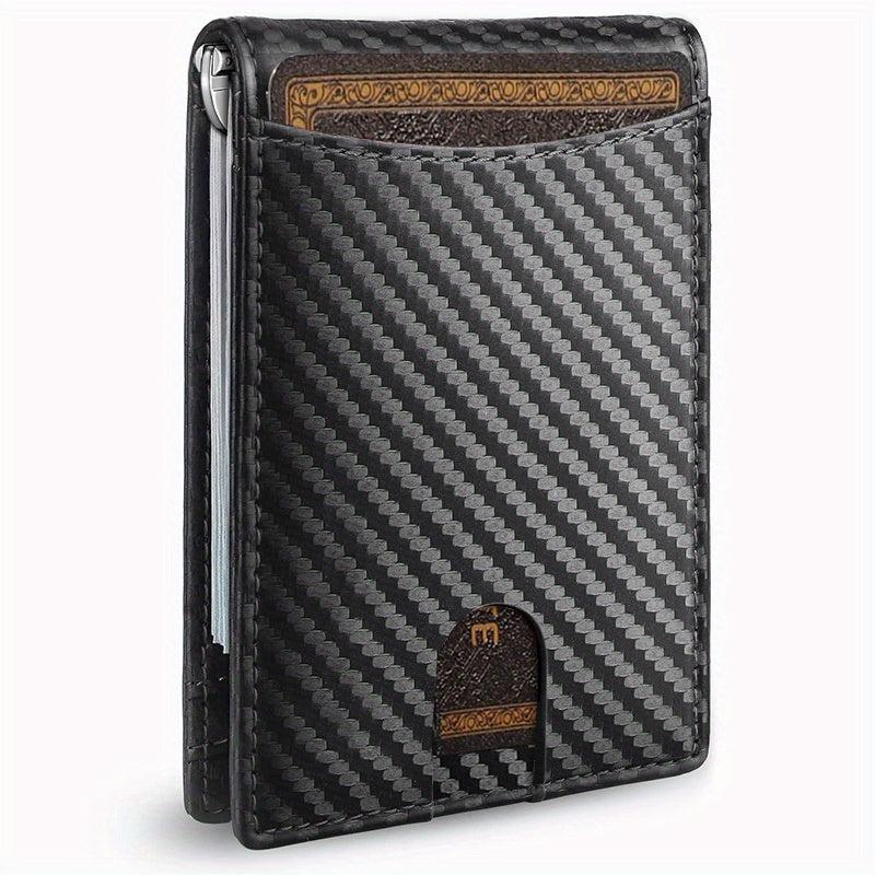 RFID Blocking Wallet Money Clip Credit Card Holder
