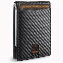 RFID Blocking Wallet Money Clip Credit Card Holder