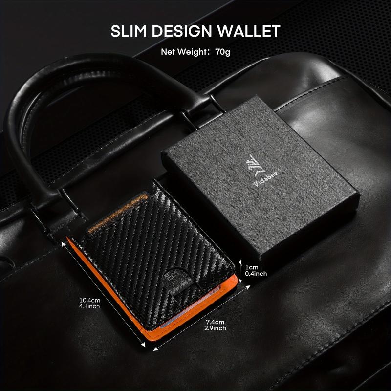 RFID Blocking Wallet Money Clip Credit Card Holder
