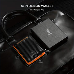 RFID Blocking Wallet Money Clip Credit Card Holder