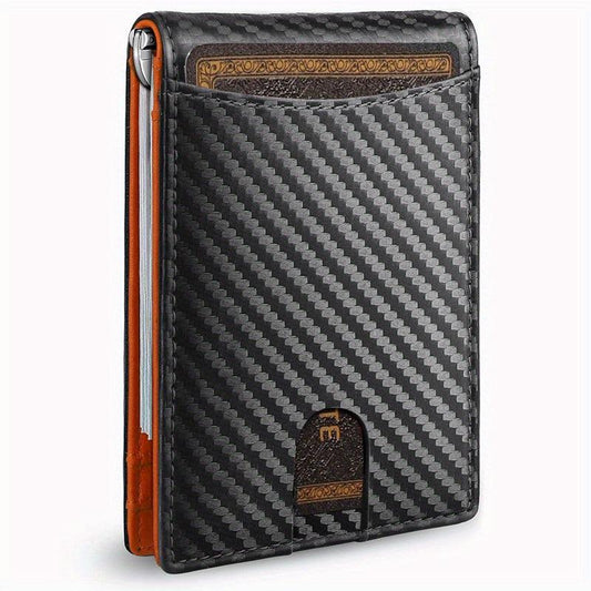 RFID Blocking Wallet Money Clip Credit Card Holder