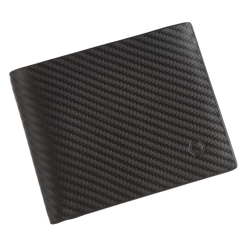 RFID Blocking Cowhide Leather Bifold Wallet For Men With 2 ID Windows