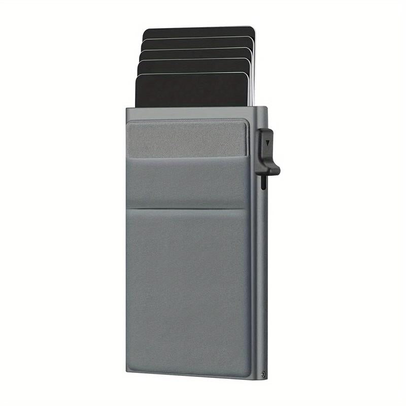 RFID Blocking Metal Card Holder with Side Push Automatic Mechanism