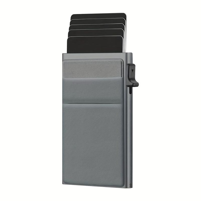 RFID Blocking Metal Card Holder with Side Push Automatic Mechanism