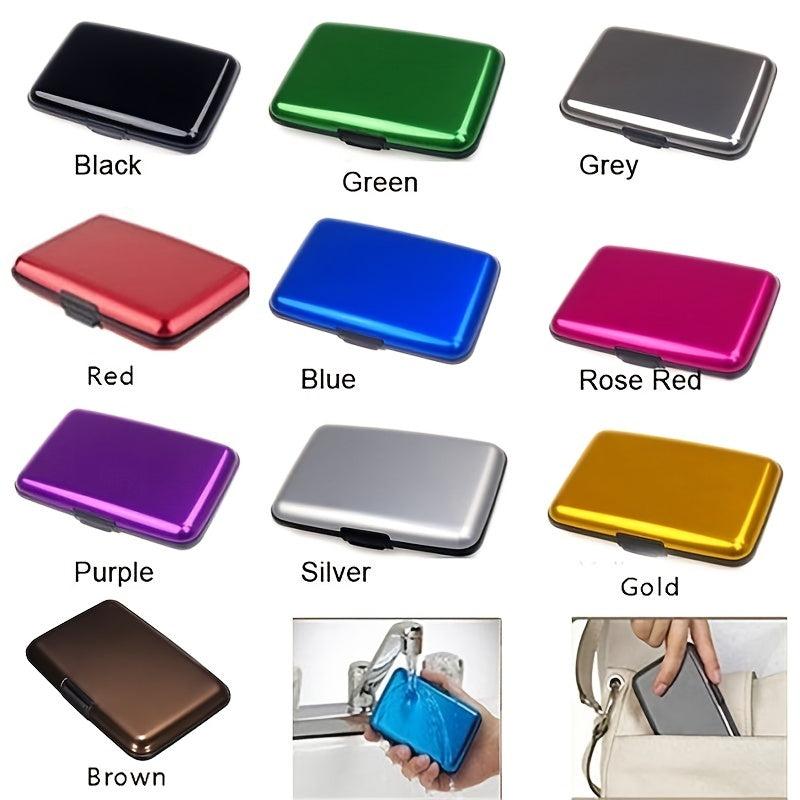 Aluminum Alloy Credit Card Case Anti Magnetic Bank Card Case