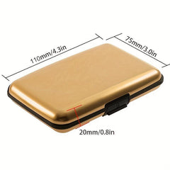 Aluminum Alloy Credit Card Case Anti Magnetic Bank Card Case