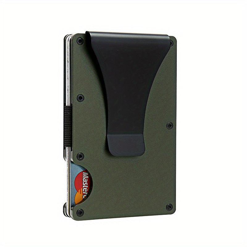 Men's Slim RFID Blocking Wallet Aluminum Alloy Money Clip