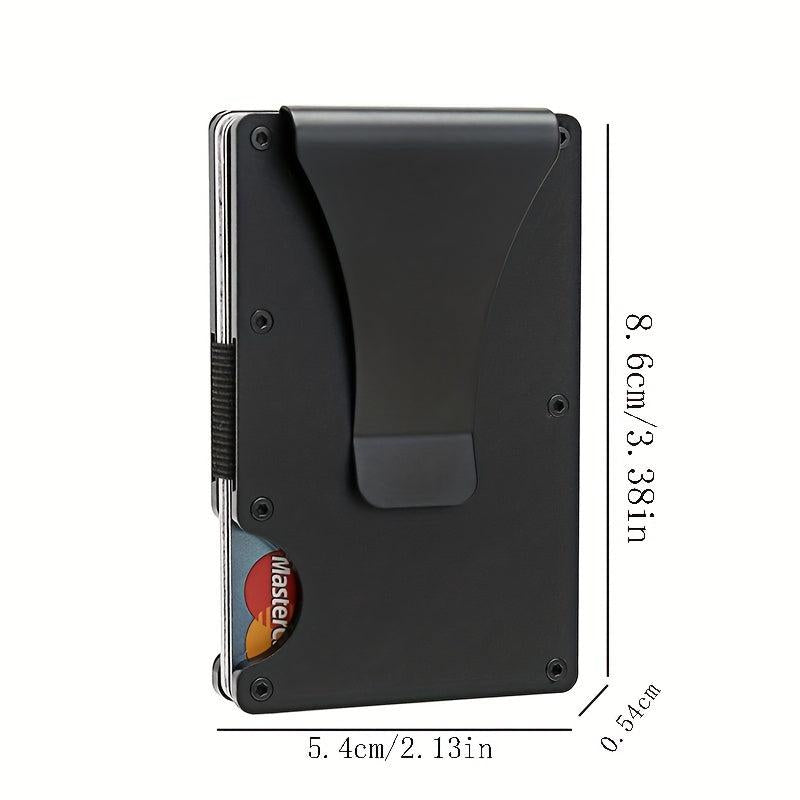 Men's Slim RFID Blocking Wallet Aluminum Alloy Money Clip