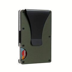 Men's Slim RFID Blocking Wallet Aluminum Alloy Money Clip