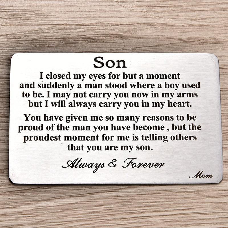 Fashion Men's Card Holder Wallet Birthday Gift Metal Alloy
