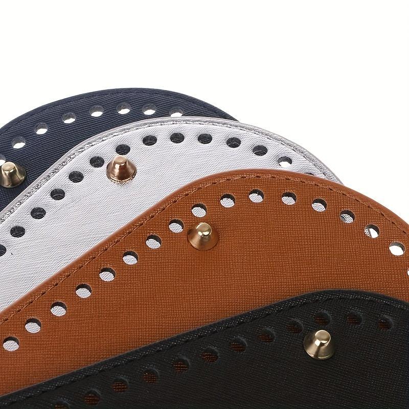 15inch Oval PU Leather Bag Bottom Shaper for Knitted Bag