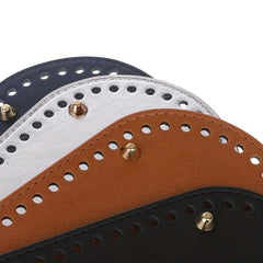 15inch Oval PU Leather Bag Bottom Shaper for Knitted Bag