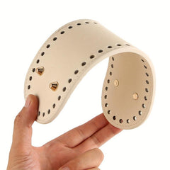 15inch Oval PU Leather Bag Bottom Shaper for Knitted Bag