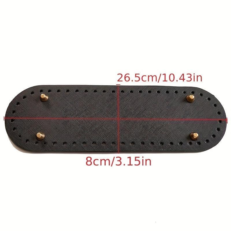 15inch Oval PU Leather Bag Bottom Shaper for Knitted Bag