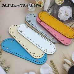 15inch Oval PU Leather Bag Bottom Shaper for Knitted Bag