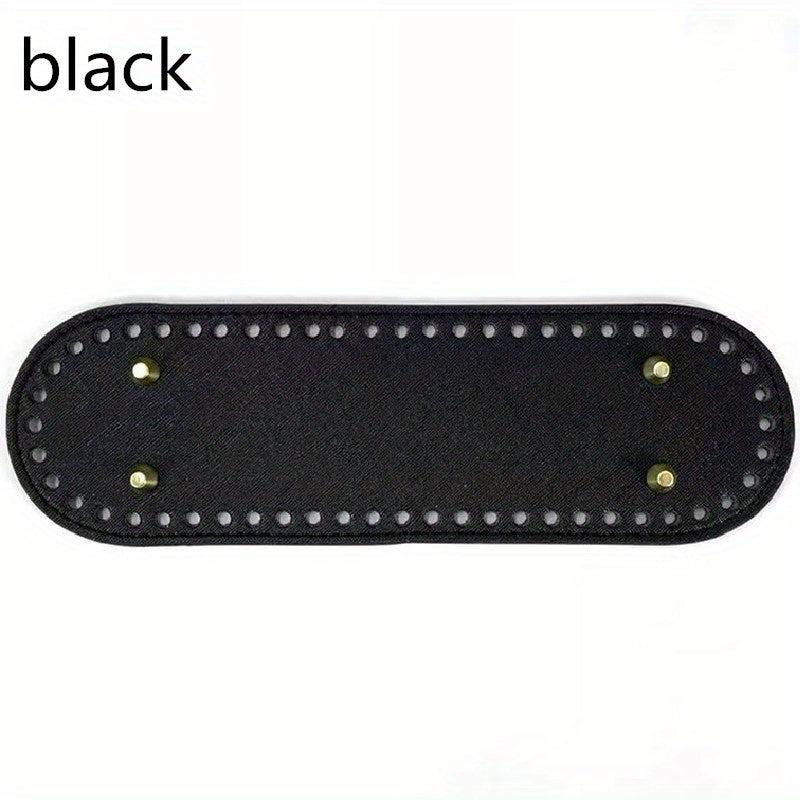 15inch Oval PU Leather Bag Bottom Shaper for Knitted Bag