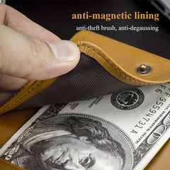 Men's Leather Wallet Coin Purse Ultra Thin Money Card Holder