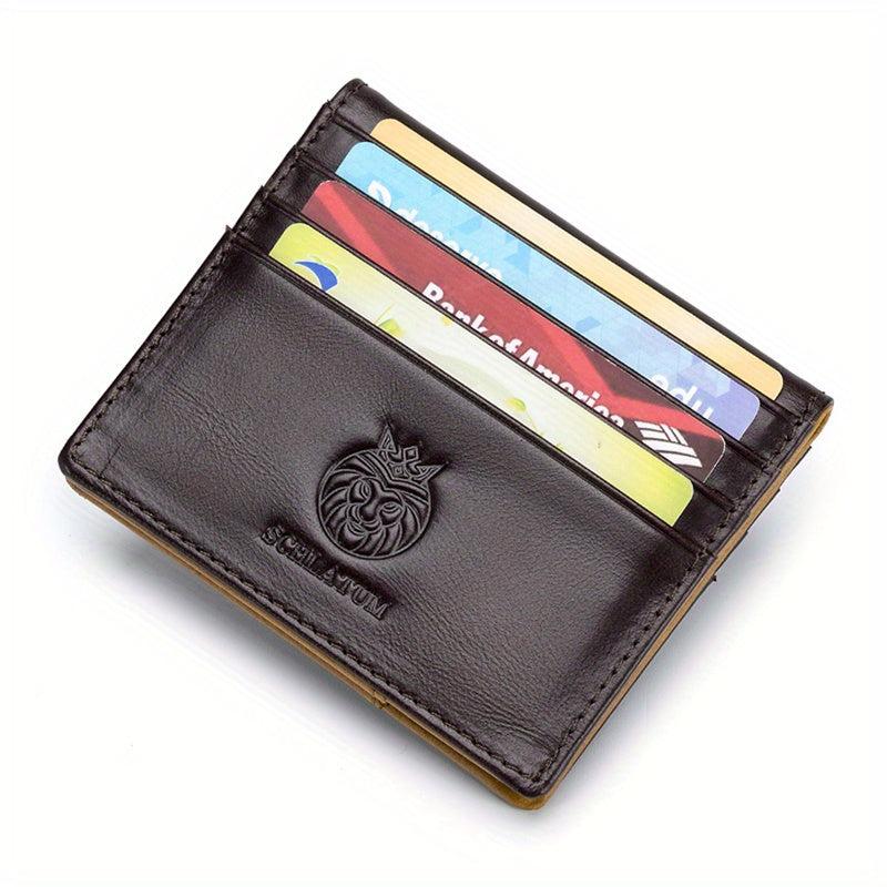Men's Leather Wallet Coin Purse Ultra Thin Money Card Holder