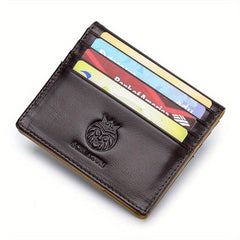 Men's Leather Wallet Coin Purse Ultra Thin Money Card Holder