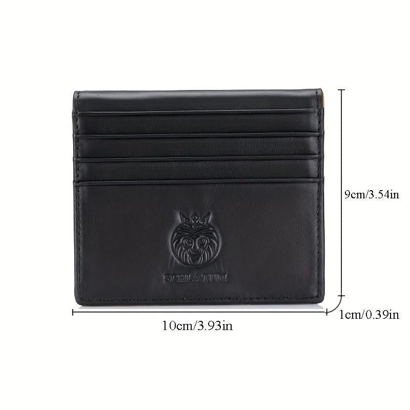 Men's Leather Wallet Coin Purse Ultra Thin Money Card Holder